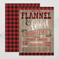 Convite de aniversário Flannel e Frost - WD
