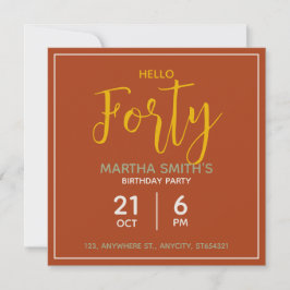 Convite de Aniversário Floral para Festa | Cartão 