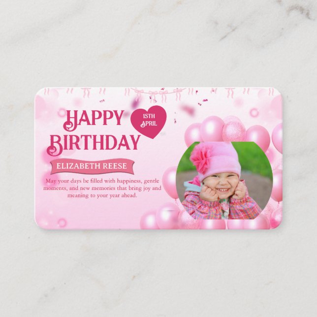 Convite de Aniversário Foto com Jump e Play Card (Frente)