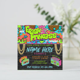 Convite de Aniversário Fresh Princess dos Anos 90