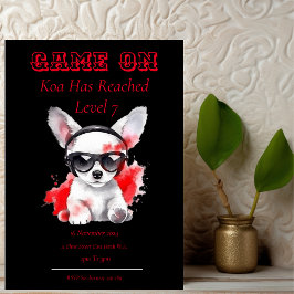 Convite de Aniversário Game On Próximo Nível, Gamm