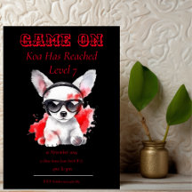 Convite de Aniversário Game On Próximo Nível, Jogo