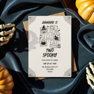 Convite de aniversário Halloween assustadoramente 