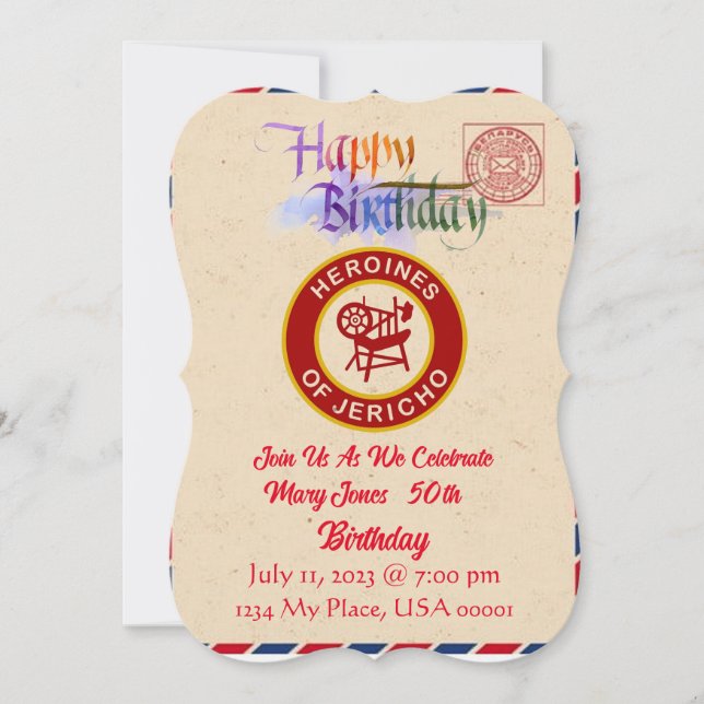 Convite de Aniversário HOJ (Frente)