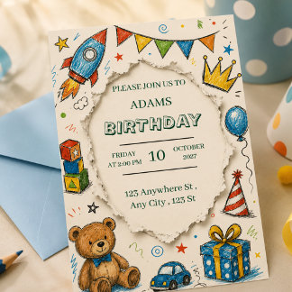 Convite de Aniversário Infantil Festa