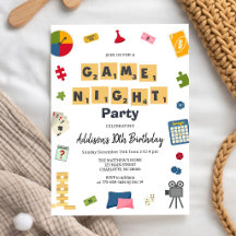 Convite de Aniversário Infantil Festa de Noite de 