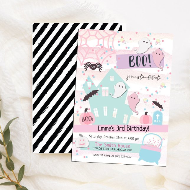 Convite de Aniversário Infantil Festa Pastel de Ha (Criador carregado)