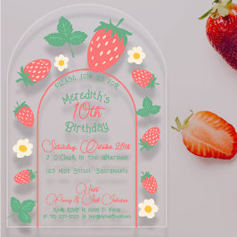 Convite de Aniversário Infantil Mini Flor de Moran