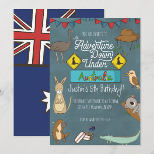Convite de Aniversário Infantil Outback