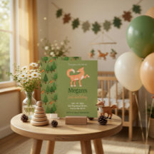 Convite de Aniversário Infantil Raposa da Floresta