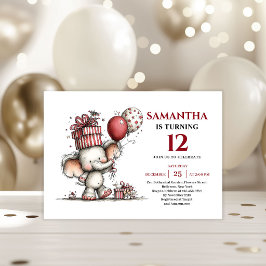 Convite de aniversário infantil tema animais alegr