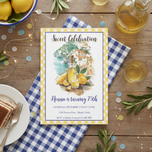Convite de Aniversário Italiano Limoncello Positan