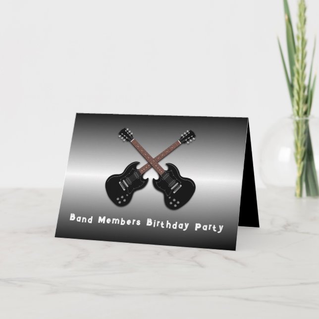 Convite de aniversário Jam Session Teen Boys (Frente)