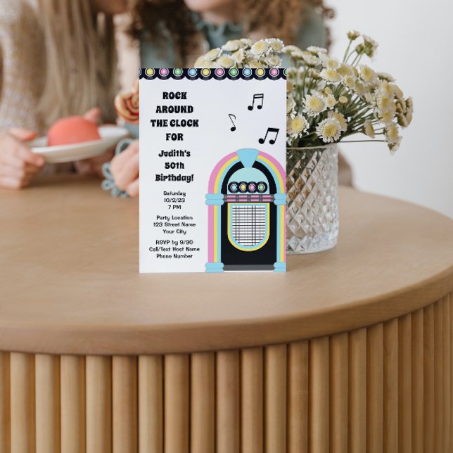 Convite de aniversário Jukebox (Criador carregado)