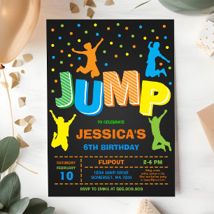 Convite de Aniversário Jump and Play