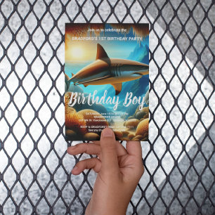 Convite de aniversário Majestade do Profundo