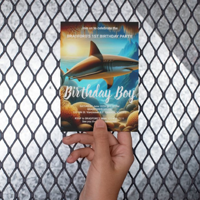 Convite de aniversário Majestade do Profundo (Criador carregado)