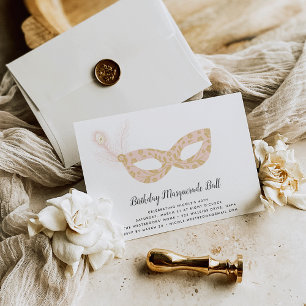 Convite de aniversário mascarada