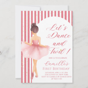 Convite de Aniversário Menina Bailarina