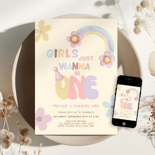 Convite de Aniversário Meninas Amarelas Só Querem 