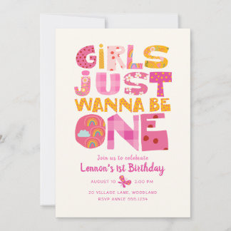 Convite de Aniversário Meninas Querem Ser Uma Só