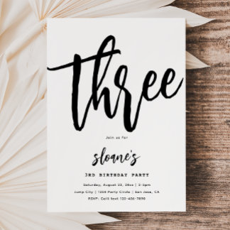 Convite de aniversário minimalista | Aniversário s