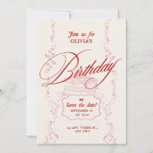 Convite de Aniversário Minimalista Moderno | Anive