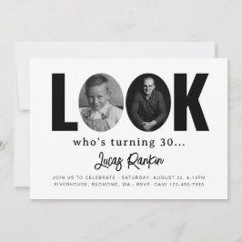 Convite de Aniversário Minimalista para Adultos | 