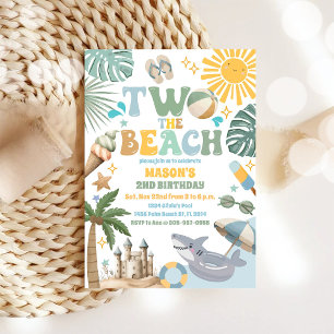 Convite de Aniversário na Praia para Festa Infanti