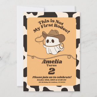 Convite de Aniversário "Não é Meu Primeiro Rodeio"