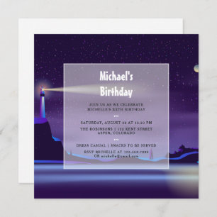 Convite de aniversário náutico