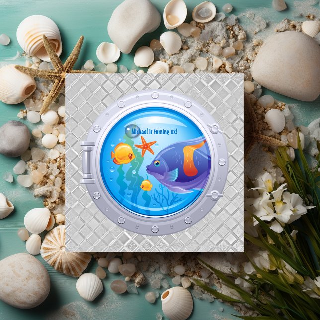 Convite de aniversário náutico (Criador carregado)