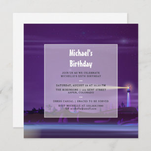 Convite de aniversário náutico