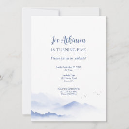 Convite de aniversário neutro para as montanhas az