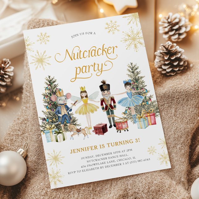 Convite de aniversário Nutcracker (Criador carregado)