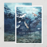 Convite de Aniversário | Oceano Aquarela