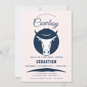 Convite de aniversário ocidental do cowboy