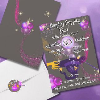 Convite de Aniversário ou Halloween para Meninas P