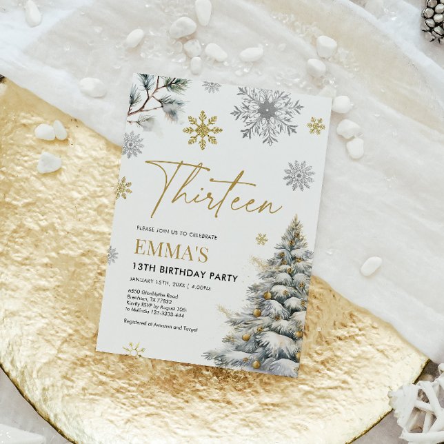 Convite de Aniversário para 13, Treze Aniversário (Criador carregado)