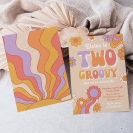 Convite de aniversário para 2 Groovy | Groovy Birt