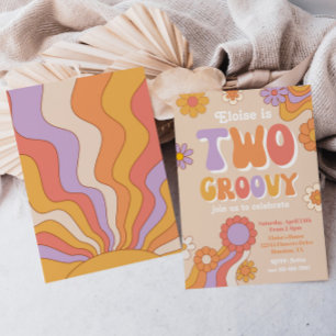 Convite de aniversário para 2 Groovy Groovy Birt