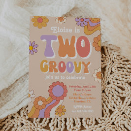 Convite de aniversário para 2 Groovy | Parte Groov