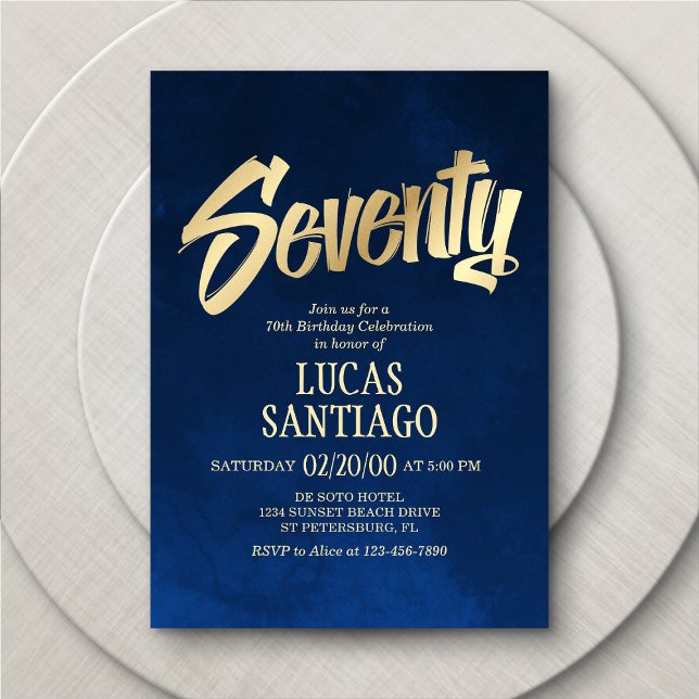 Convite de Aniversário para 70 de Marinho Dourado  (Criador carregado)