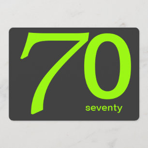 Convite de Aniversário para 70 Personalizado de Ca