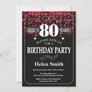 Convite de Aniversário para 80 de Literatura Verm