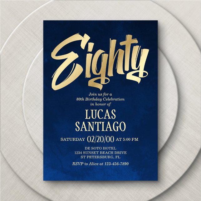 Convite de Aniversário para 80 de Marinho Dourado  (Criador carregado)