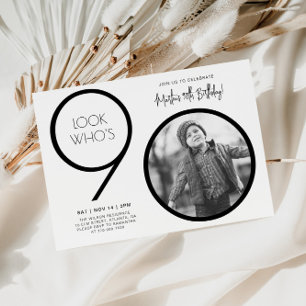 Convite de Aniversário para 90 de Fotografia Moder