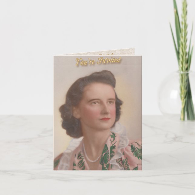 Convite de aniversário para 90 mãe (Frente)