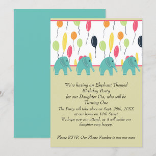 Convite de Aniversário para a Filha que Completa U