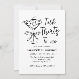 Convite de Aniversário para a Garota do Talk Thirt